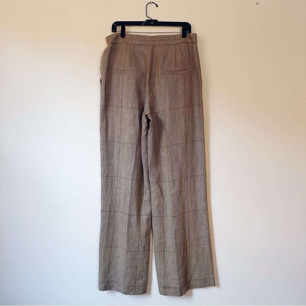 Veronica Beard Women’s Tonelli Prince of Wales Checked Linen/Cotton Pant - Picture 7 of 9